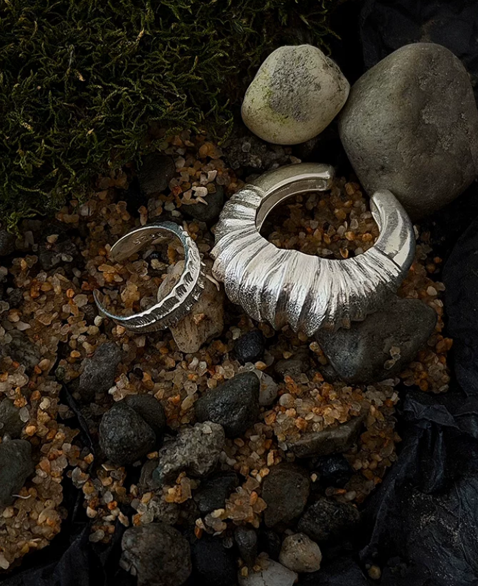 Pebble Sterling Silver Earrings