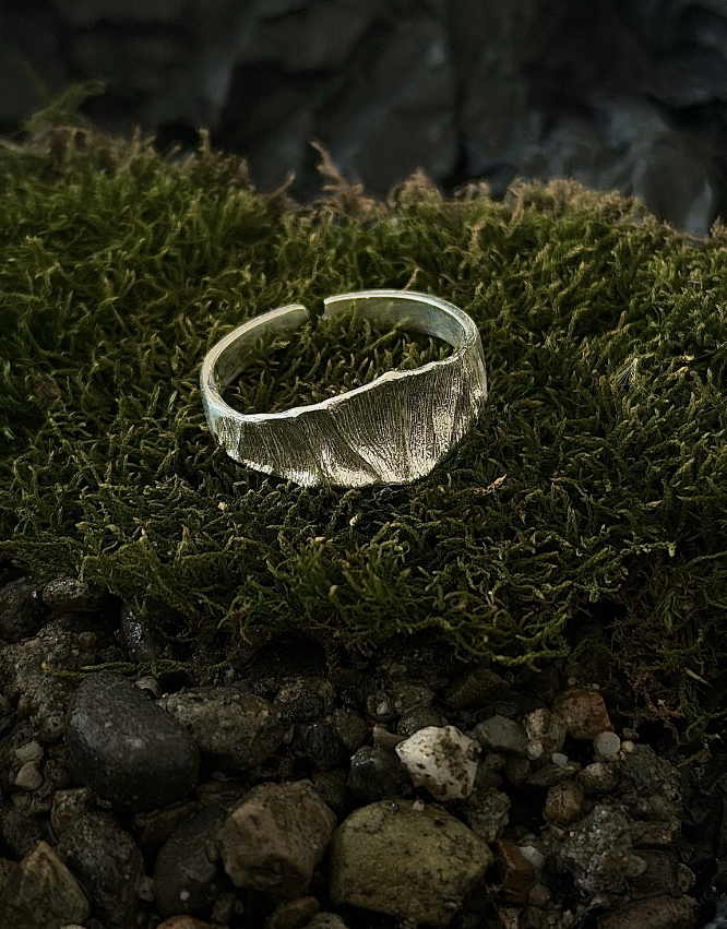 Pebble Sterling Silver Ring