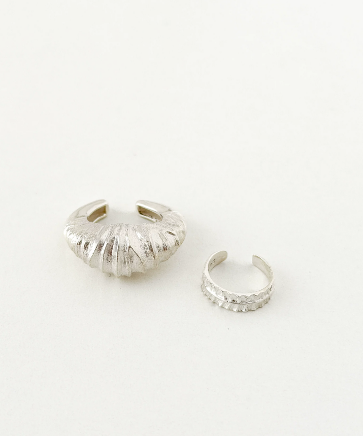 Pebble Sterling Silver Earrings