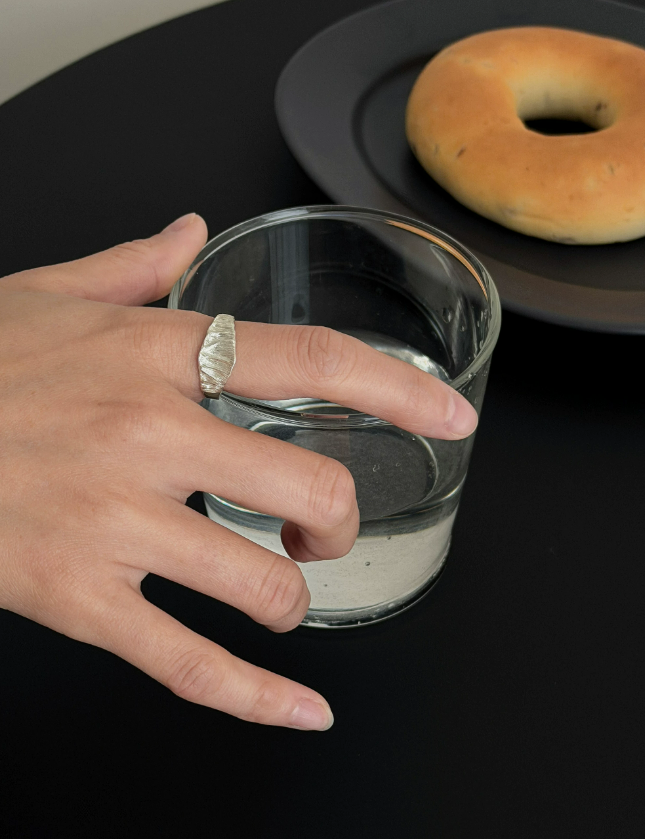 Pebble Sterling Silver Ring