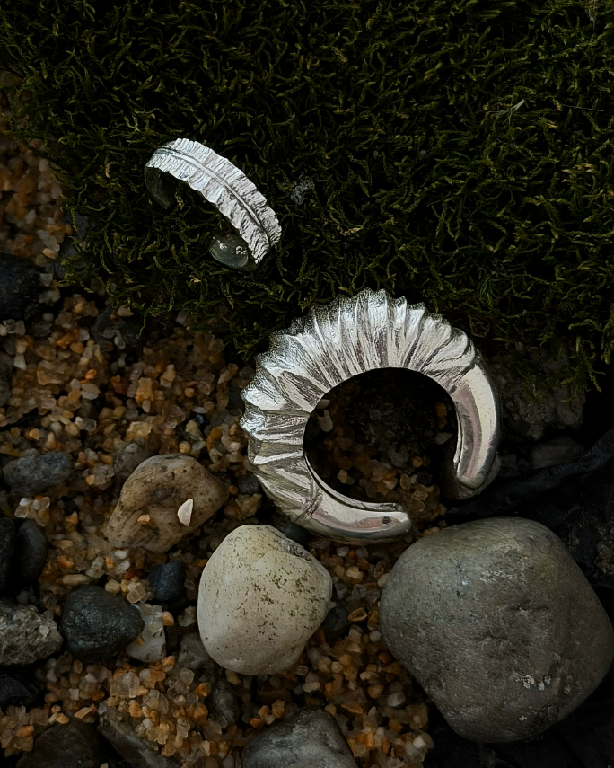Pebble Sterling Silver Earrings