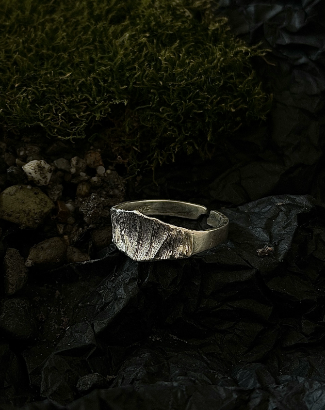 Pebble Sterling Silver Ring